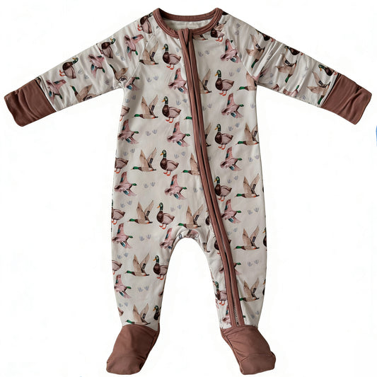 Mallard duck toddle baby boy romper preorder