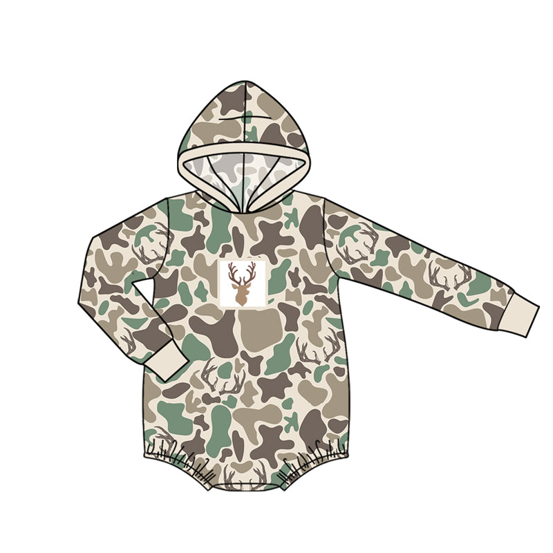 Toddle baby boy deer design long sleeve romper preorder