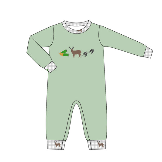 Toddle baby boy deer long sleeve romper preorder