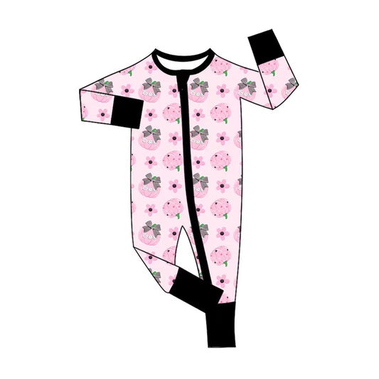 Toddle baby long sleeve fall pumpkin romper preorder