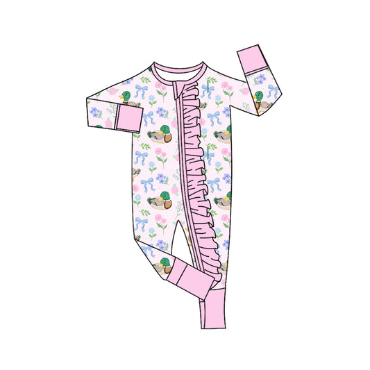 Toddle baby long sleeve mallard duck romper preorder