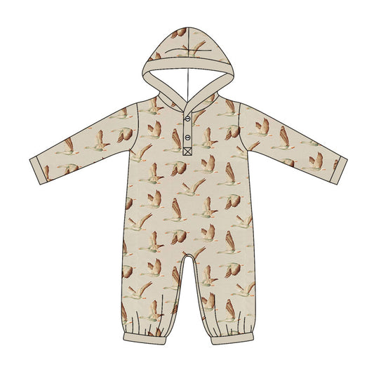 Toddle baby boy long sleeve mallard duck romper preorder