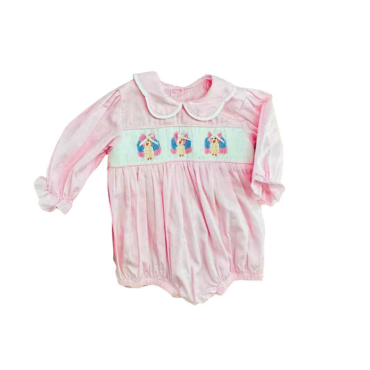 Toddle baby girl thanksgiving turkey long sleeve romper preorder