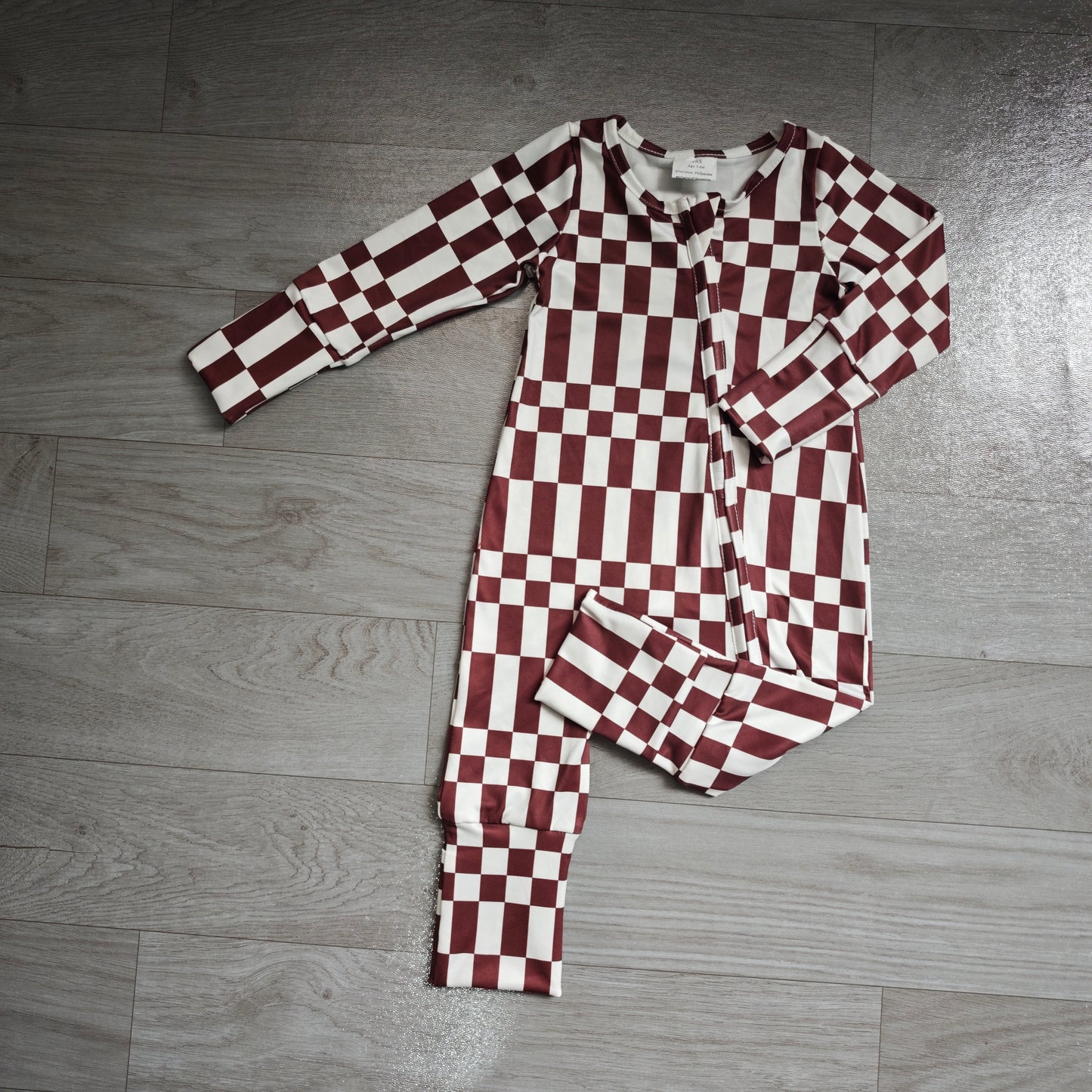 Toddle baby boy long sleeve plaid print romper preorder