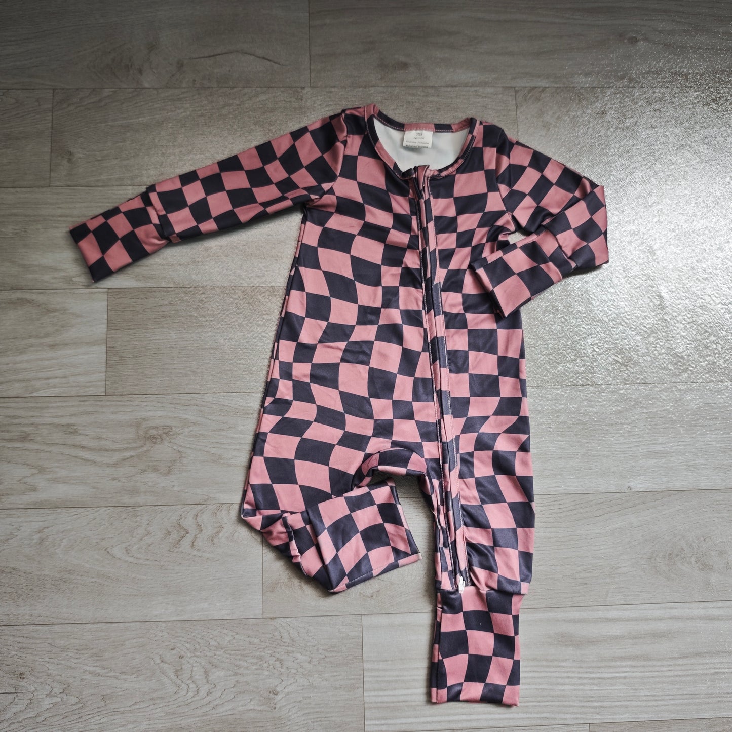 Toddle baby boy long sleeve plaid print romper preorder