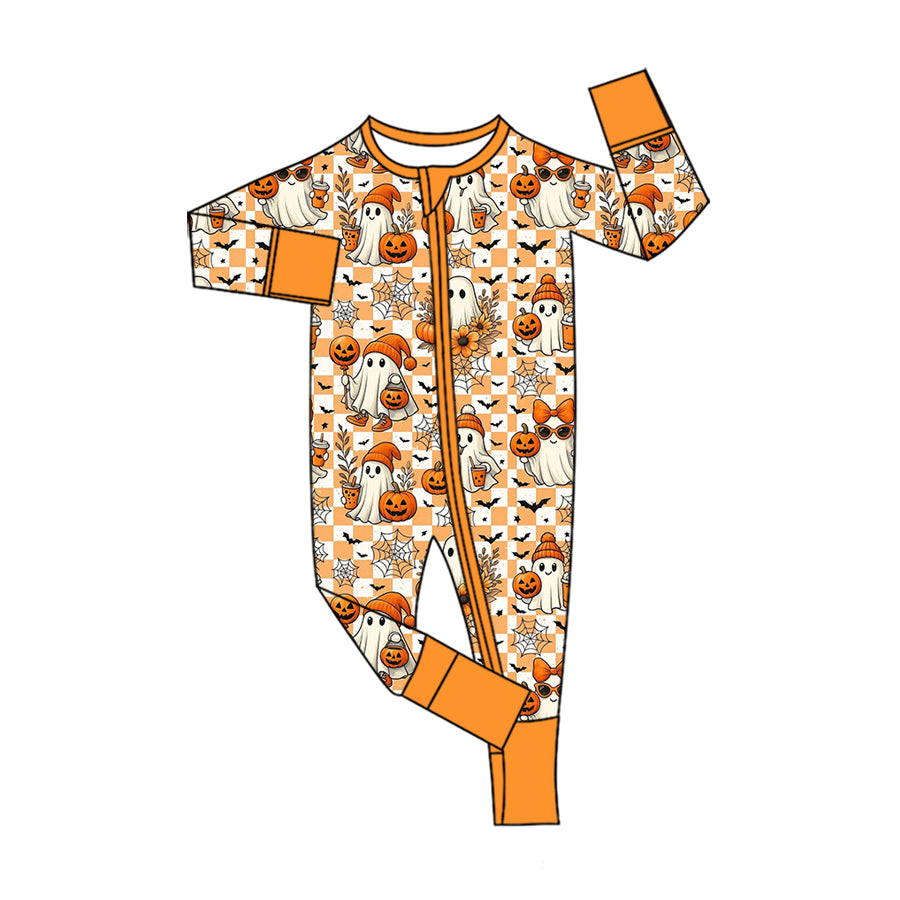 Toddle baby boy long sleeve Halloween ghost design romper preorder