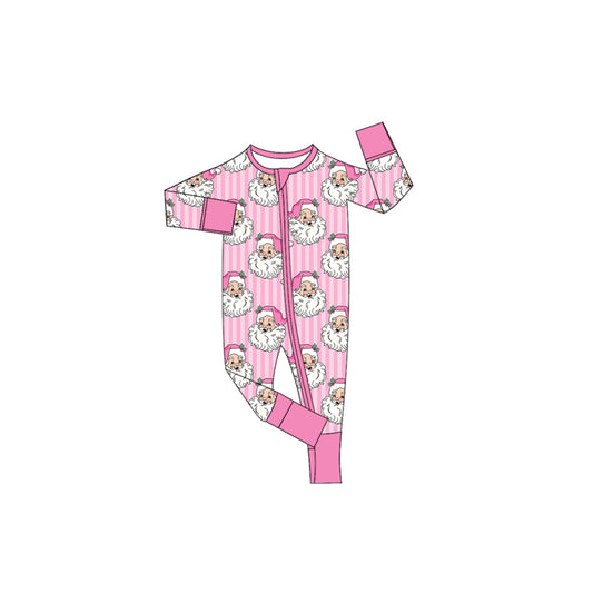 Toddle baby girl long sleeve Christmas santa design romper preorder