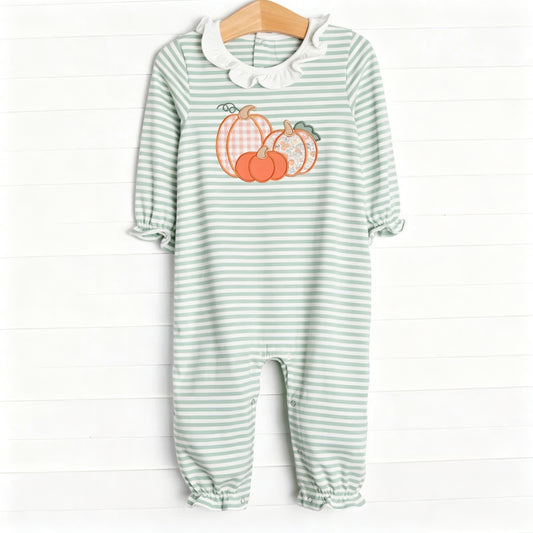Toddle baby girl pumpkin design romper preorder