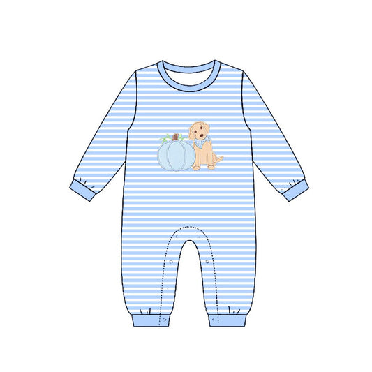 Toddle baby boy fall pumpkins design romper preorder