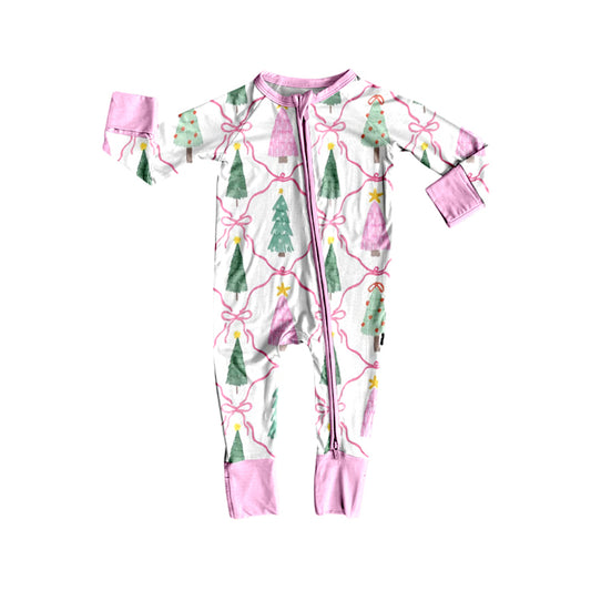 Toddle baby girls Christmas tree design romper preorder
