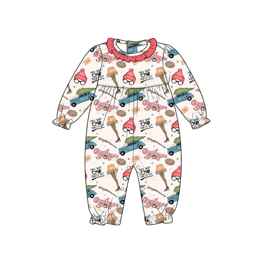 Toddle baby girls Christmas story design romper preorder