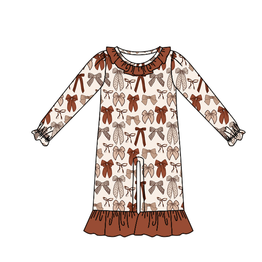 Toddle baby girl long sleeve bwo design romper preorder