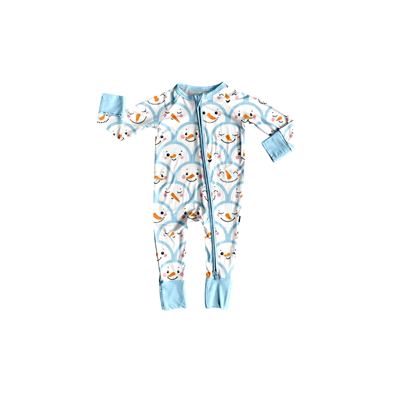 Toddle baby girl long sleeve christmas snowman romper preorder