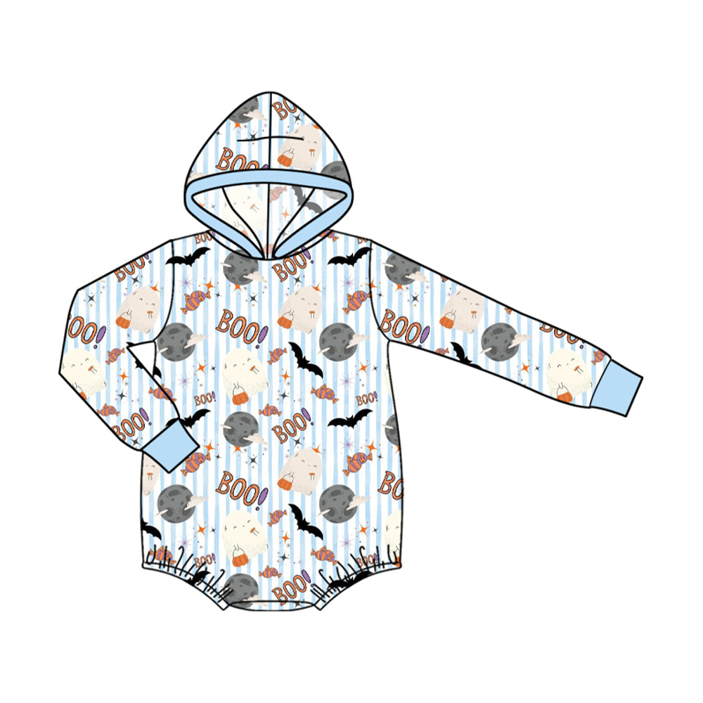 Toddle baby long sleeve halloween ghost boo romper preorder