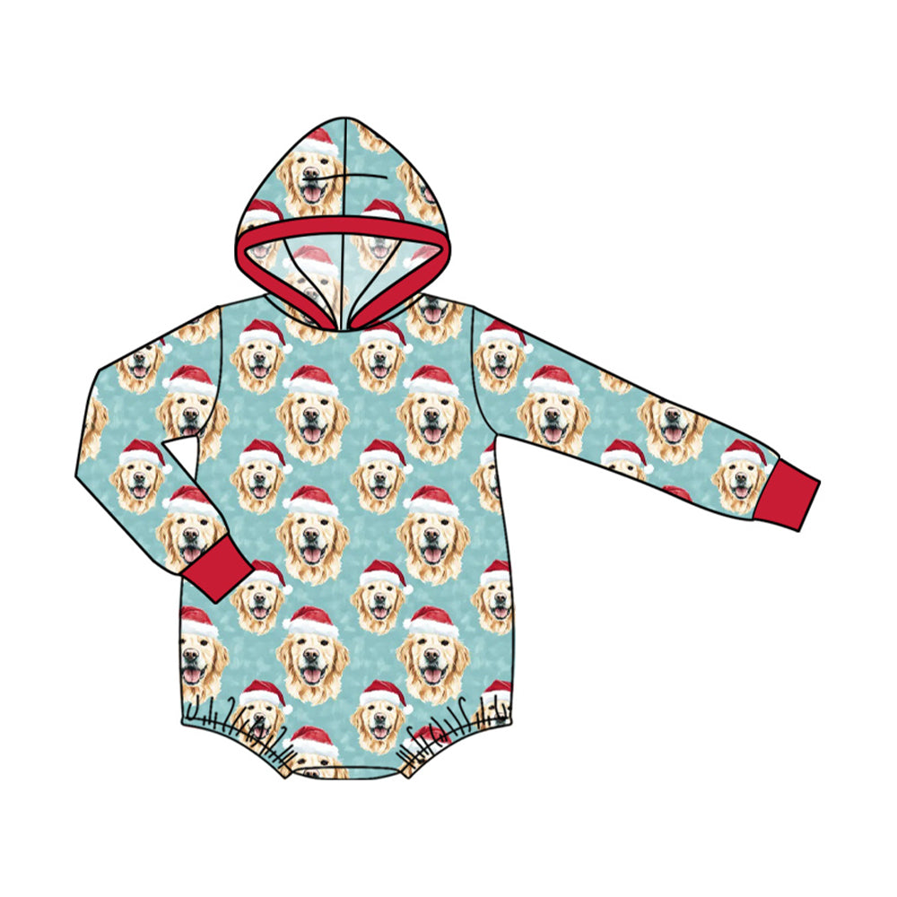 Toddle baby long sleeve Christmas dog romper preorder