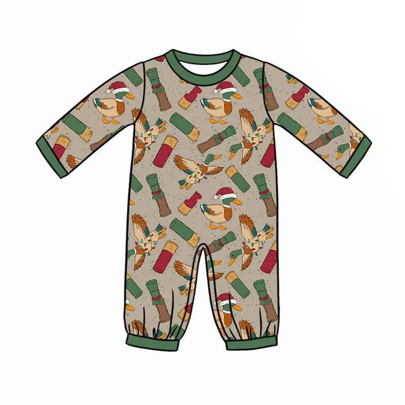 Toddle baby long sleeve Christmas duck call romper preorder