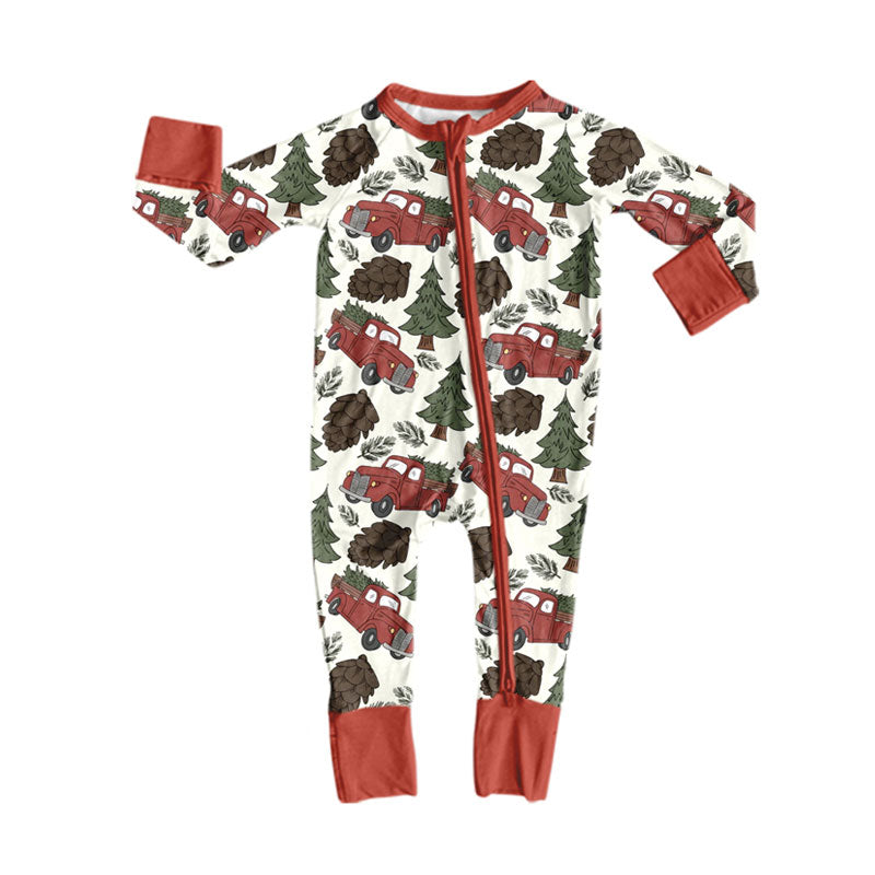 Toddle baby long sleeve Christmas tree romper preorder