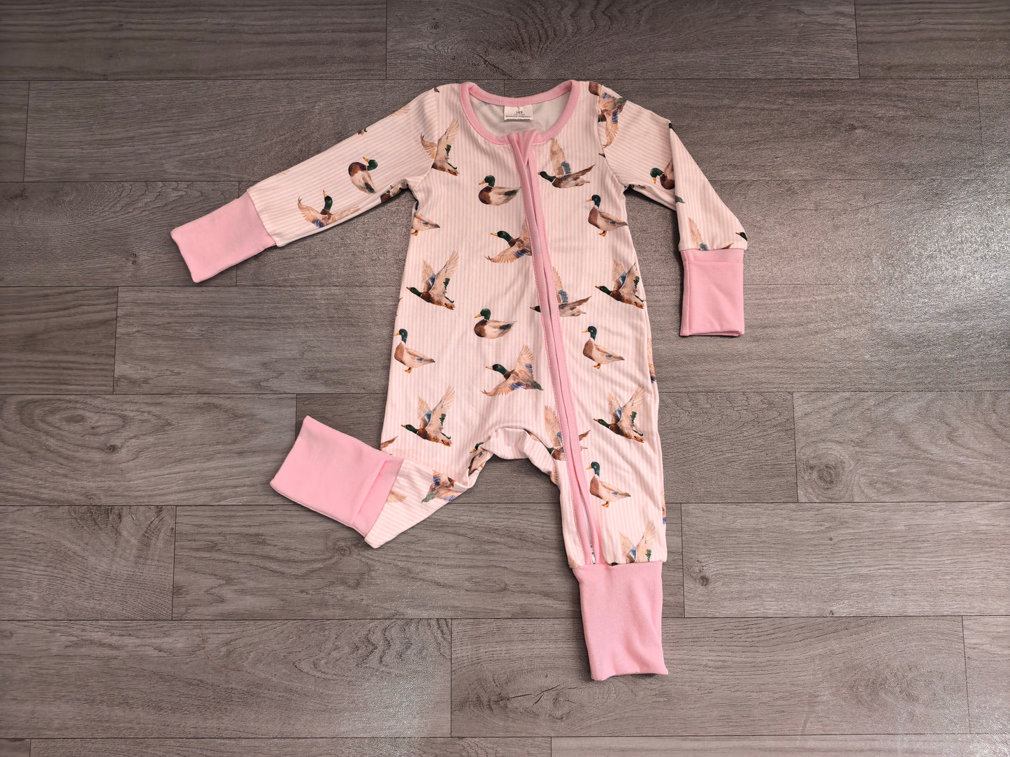 Toddle baby girl mallard duck romper preorder