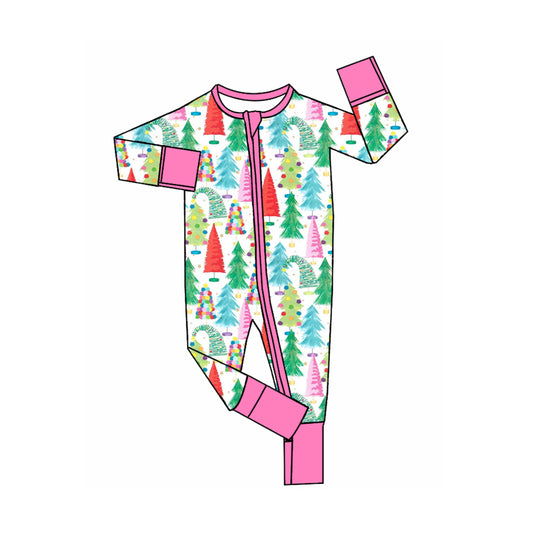 Toddle baby girl Christmas tree romper preorder