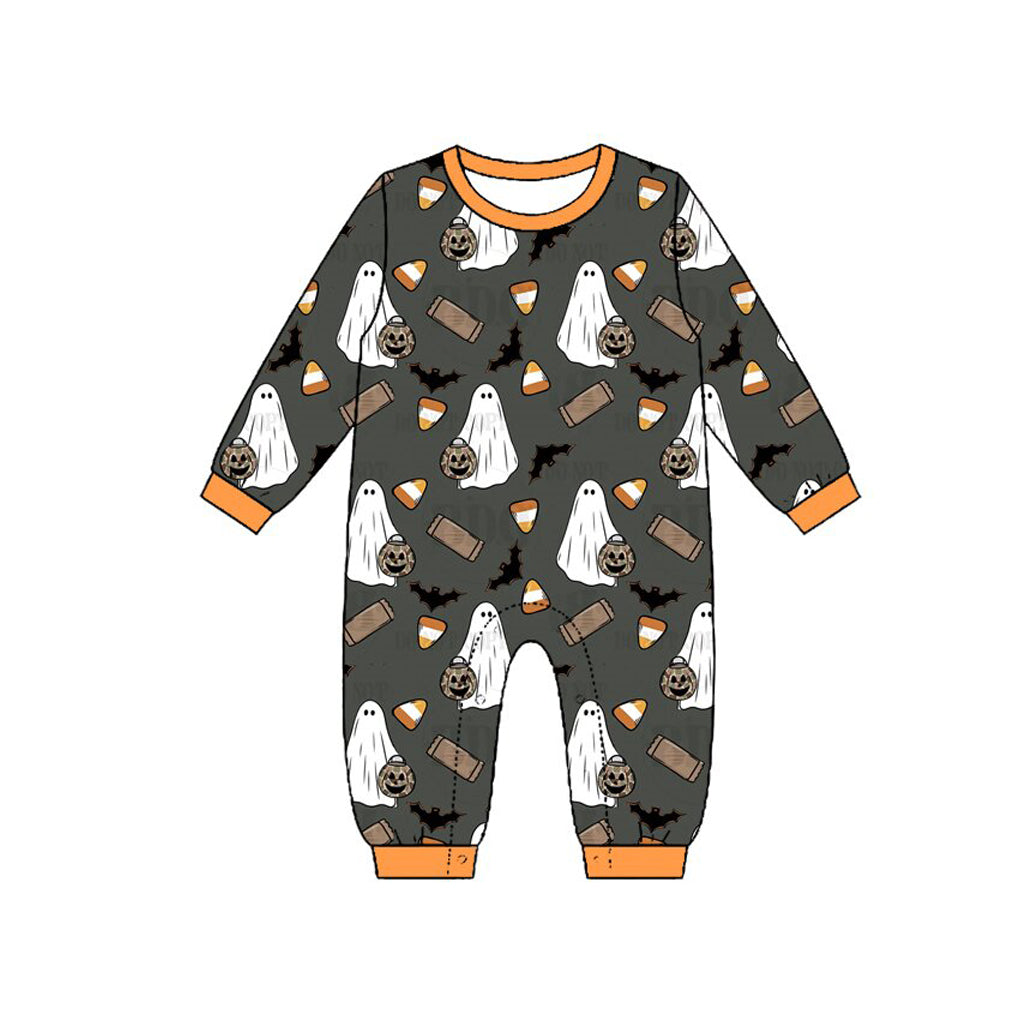 Toddle baby long sleeve halloween ghost romper preorder