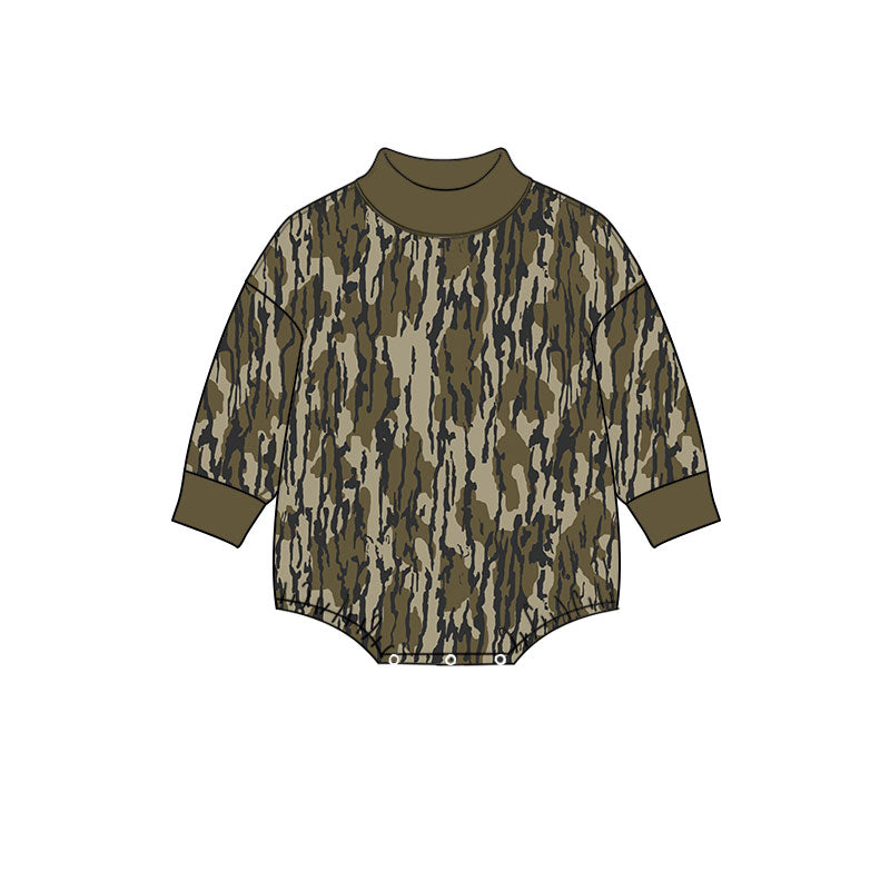 Toddle baby long sleeve camo print romper preorder