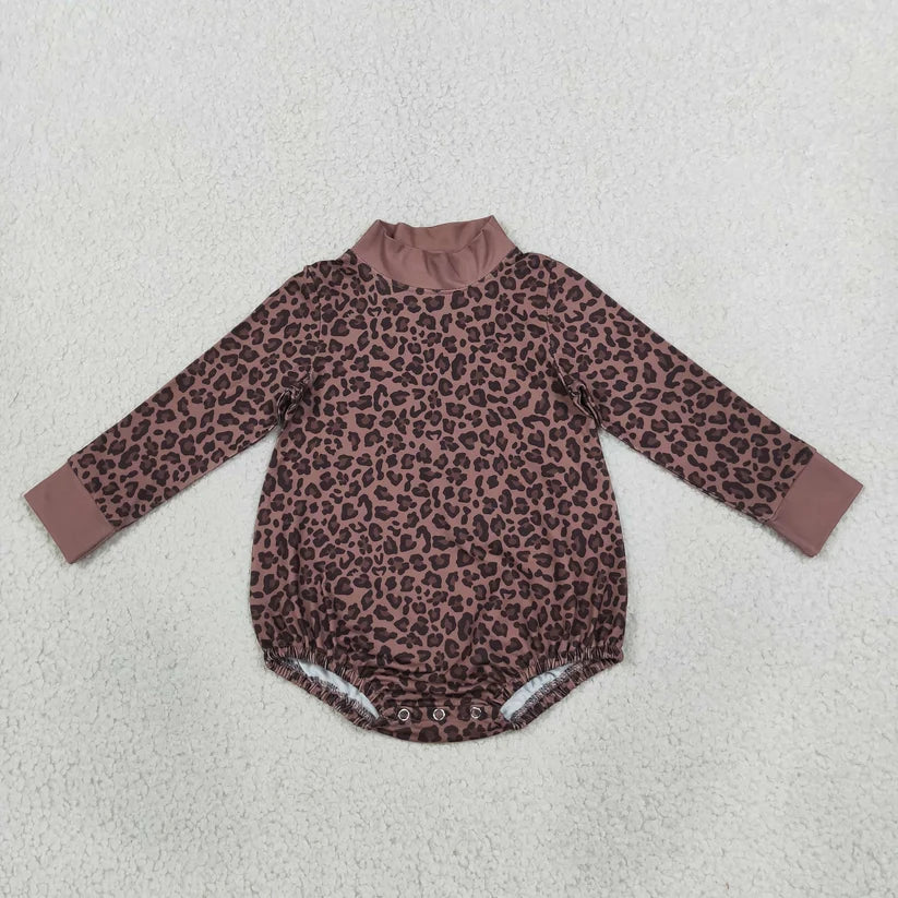 Toddle baby long sleeve grey camo print romper