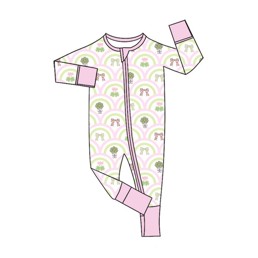 Saint Patrick's Day print toddle baby long sleeve romper preorder