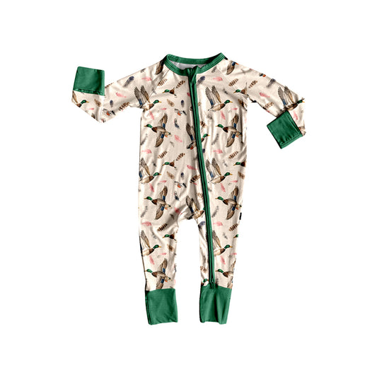 Duck print toddle baby long sleeve romper preorder