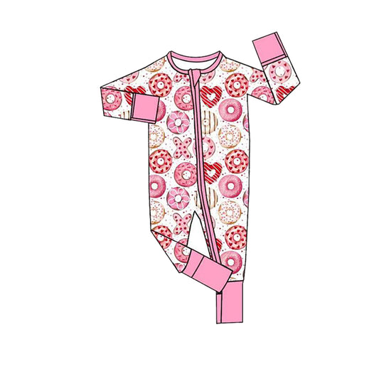 Valentines Day print toddle baby long sleeve romper preorder