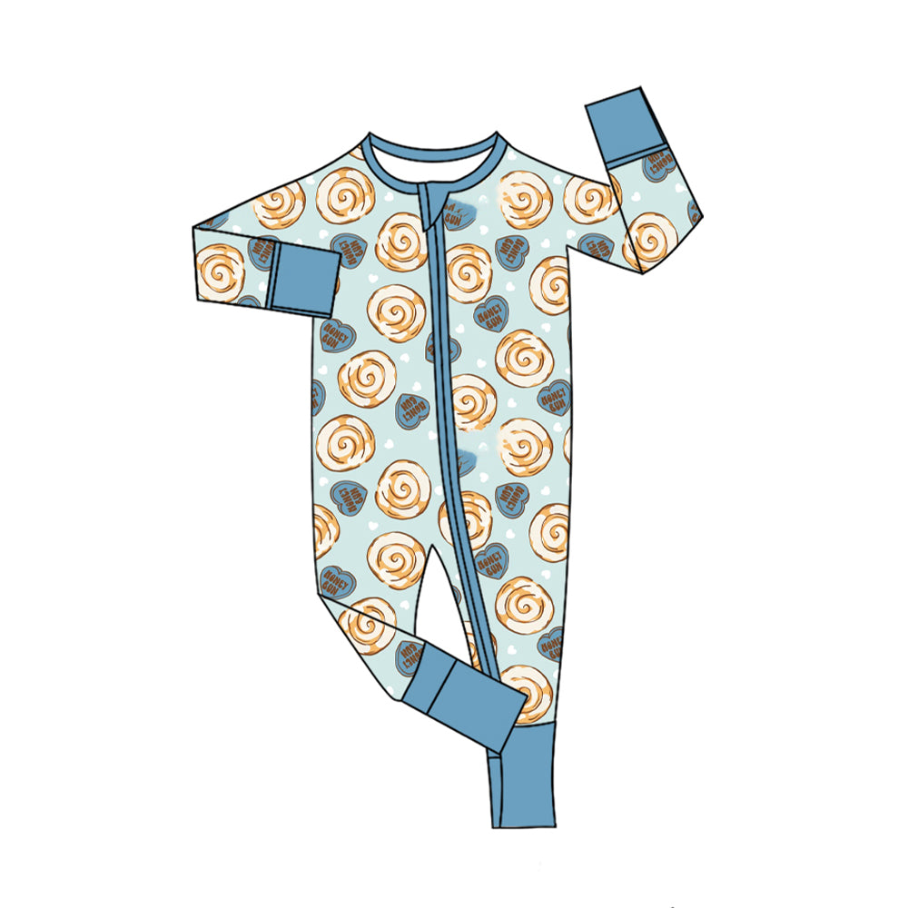 Valentines heart print toddle baby long sleeve romper preorder