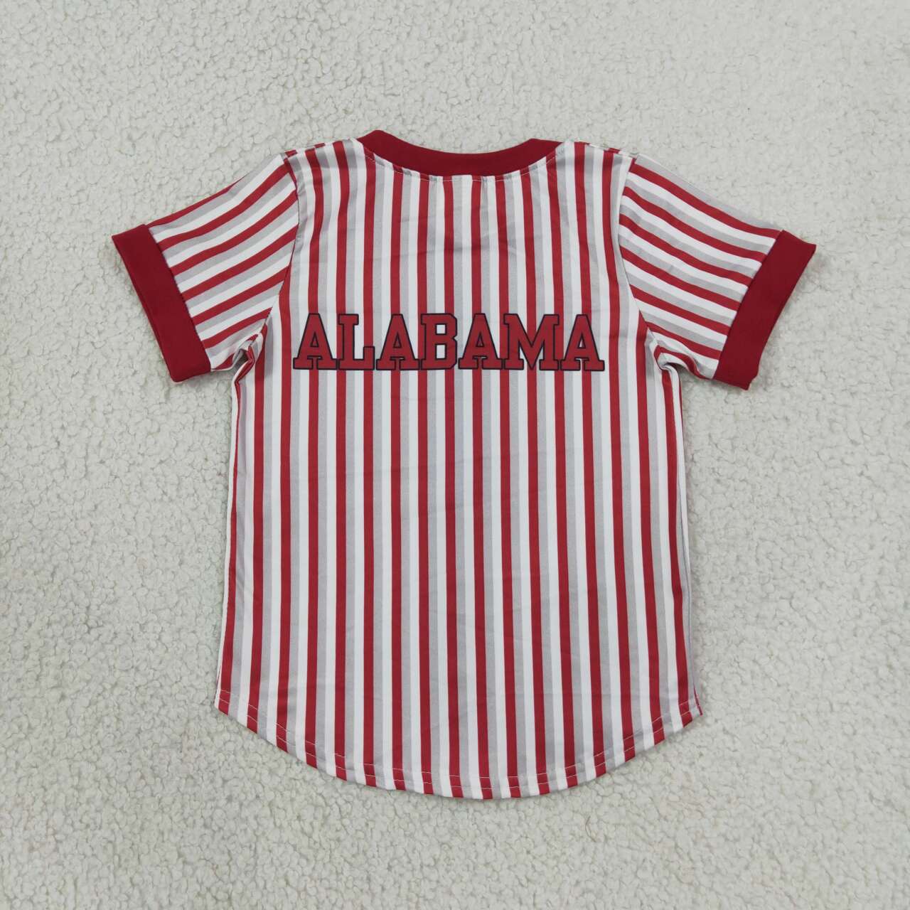 Alabama print boy short sleeve top