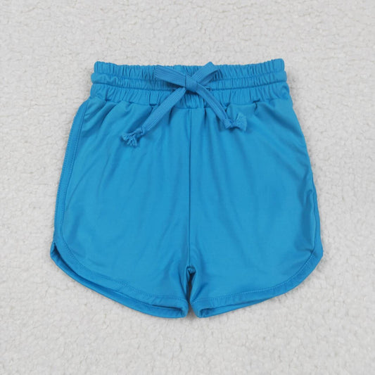 Kids summer blue yoga shorts