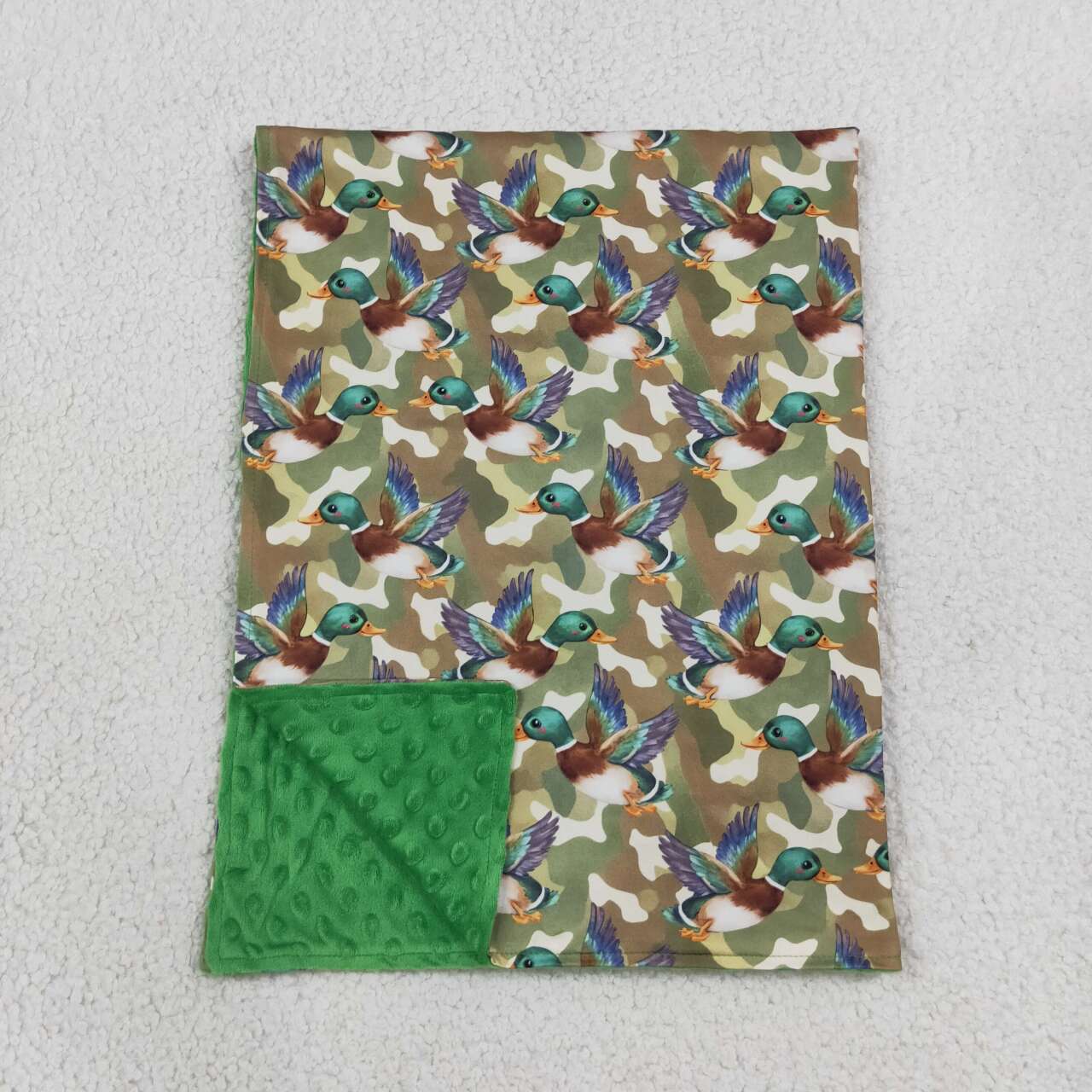 Toddle kids mallard duck design soft blanket