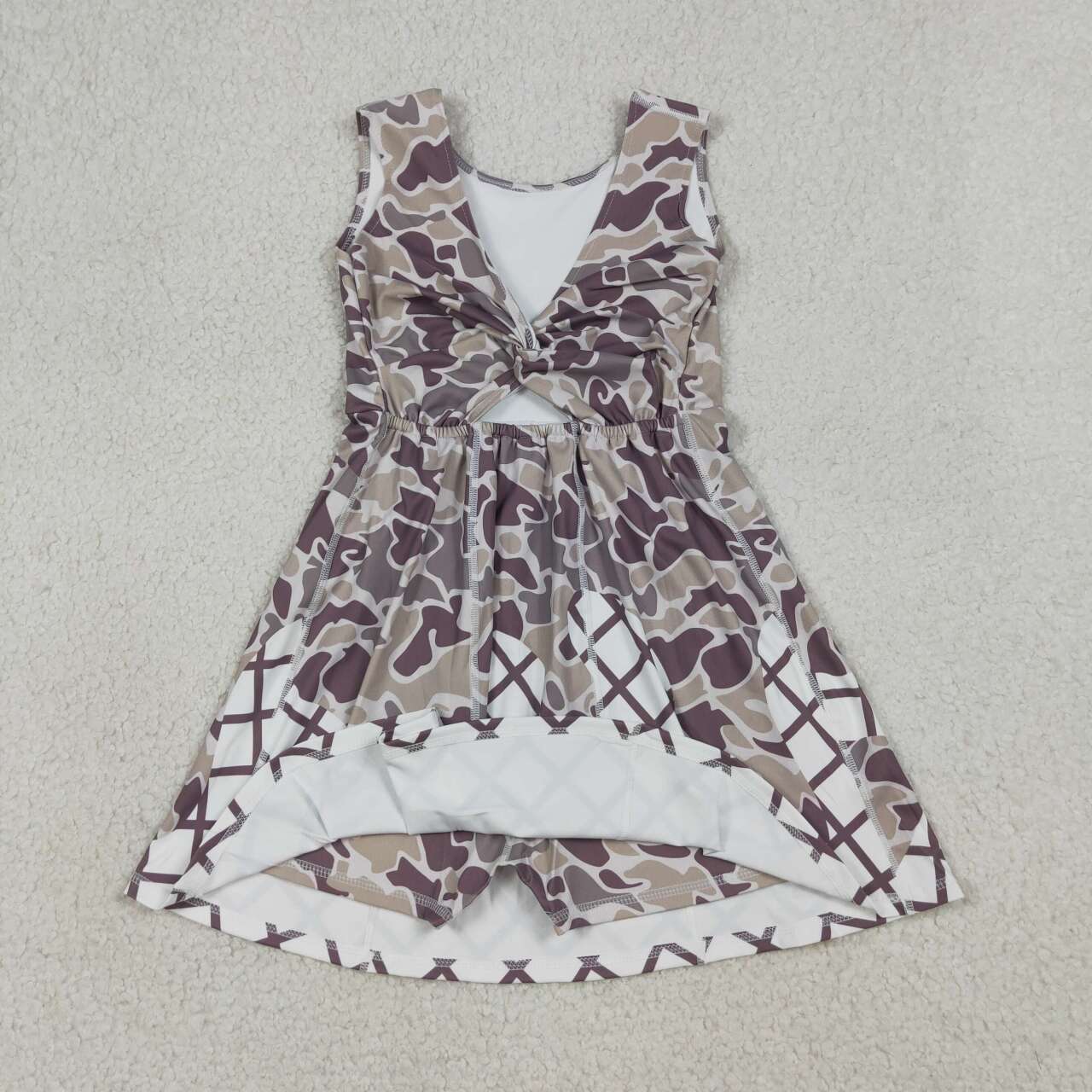 Baby girls dark grey active wear athletic summer yoga skirt dress