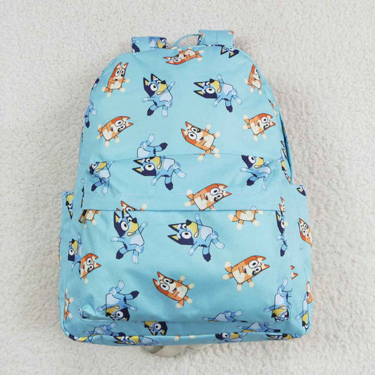 infant baby girls blue cartoon dog backpack