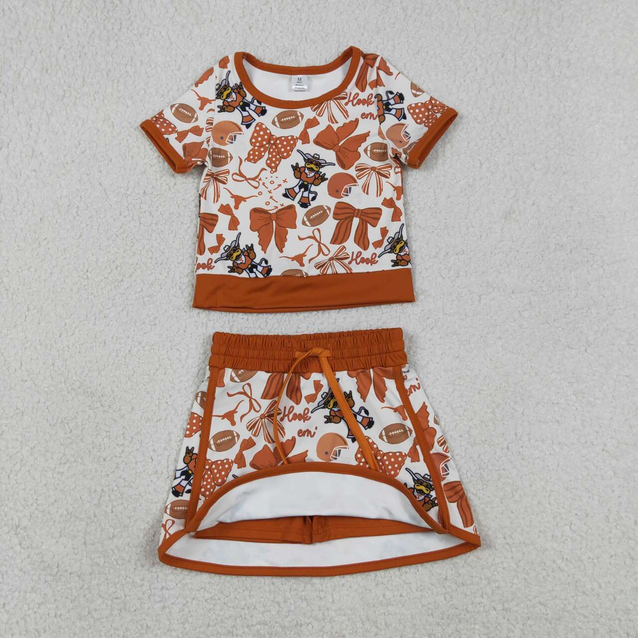 Football Tennessee team design baby girl summer yoga outfit