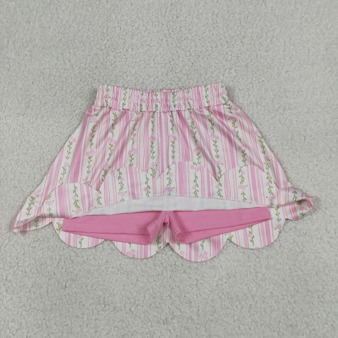 baby girl pink floral summer skirt