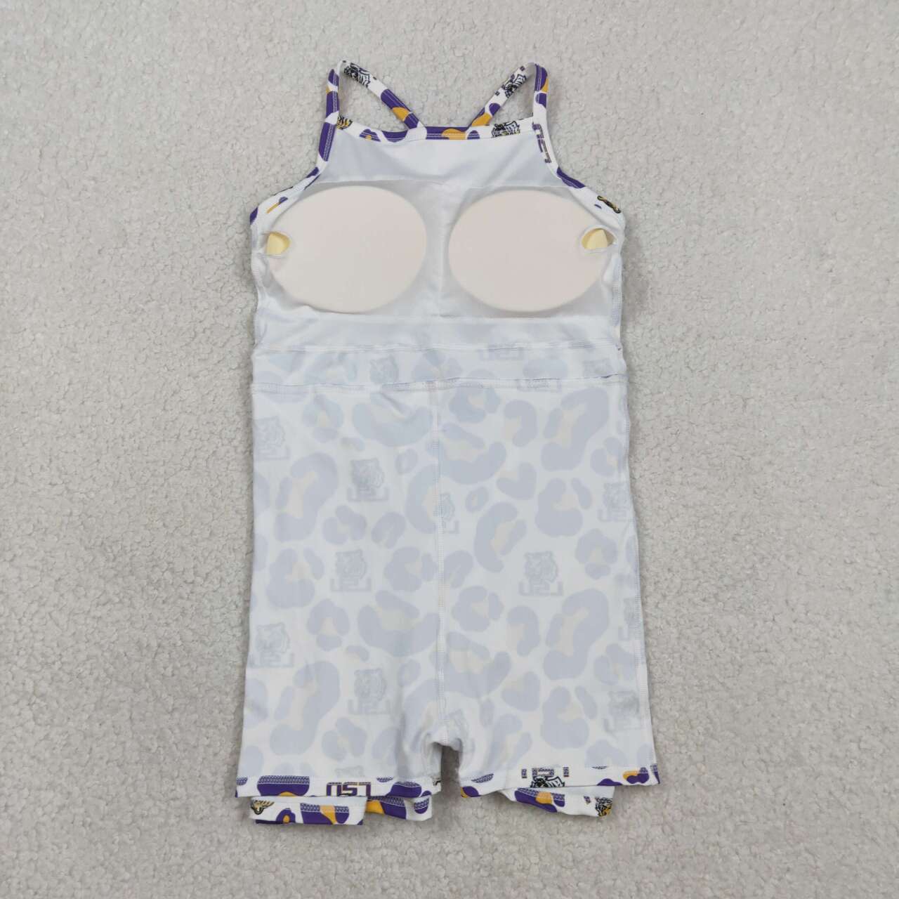 LSU Team camo design girls summer active yoga dress