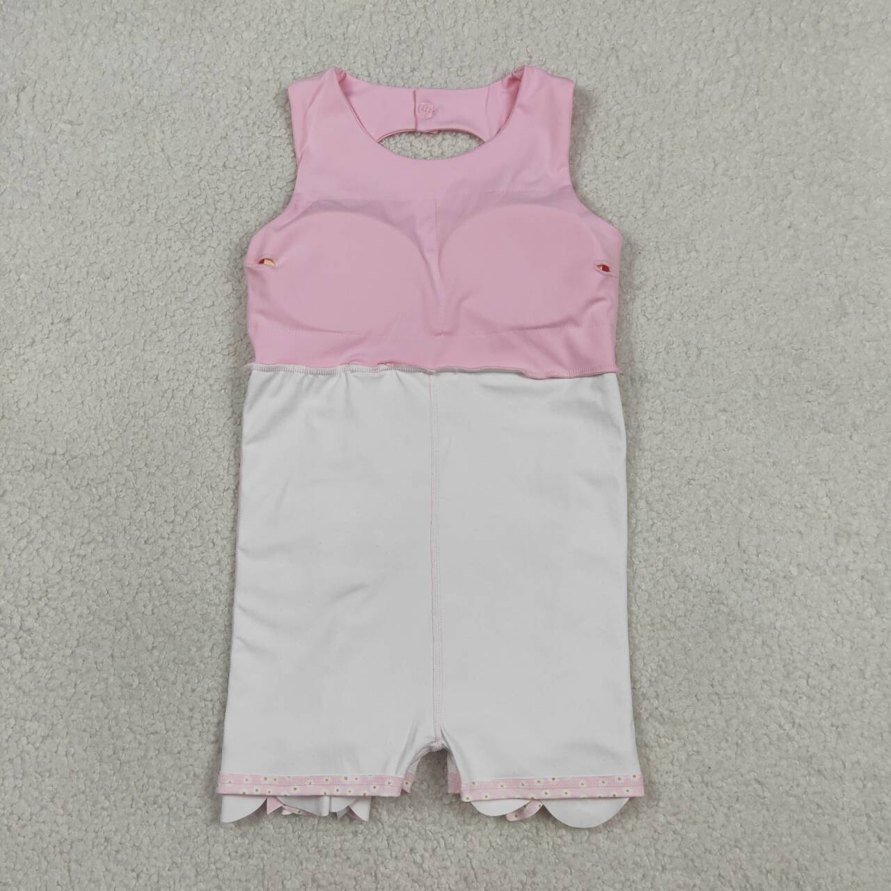Pink bow baby girls summer yoga dress