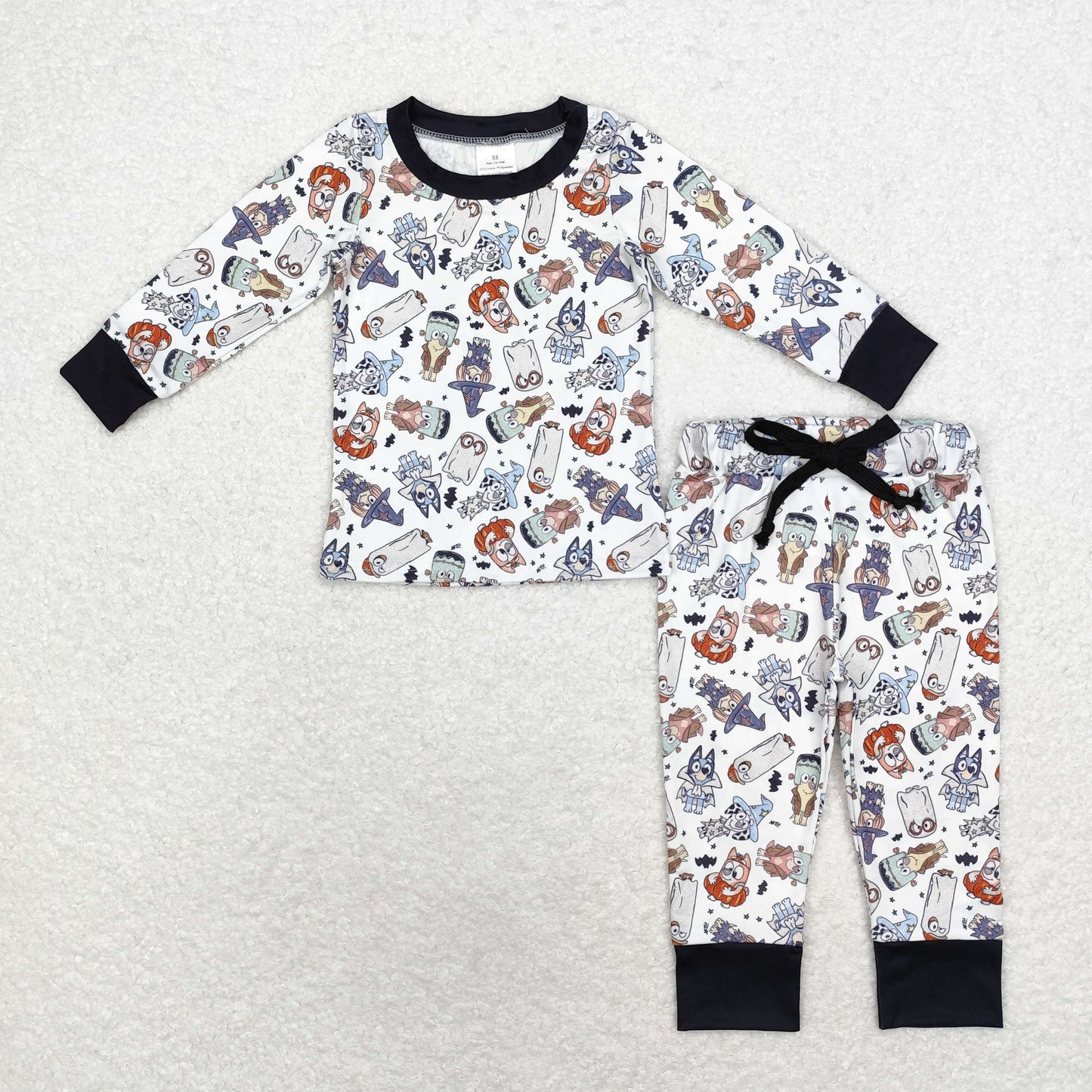 Halloween Blue cartoon dog long sleeve clothes