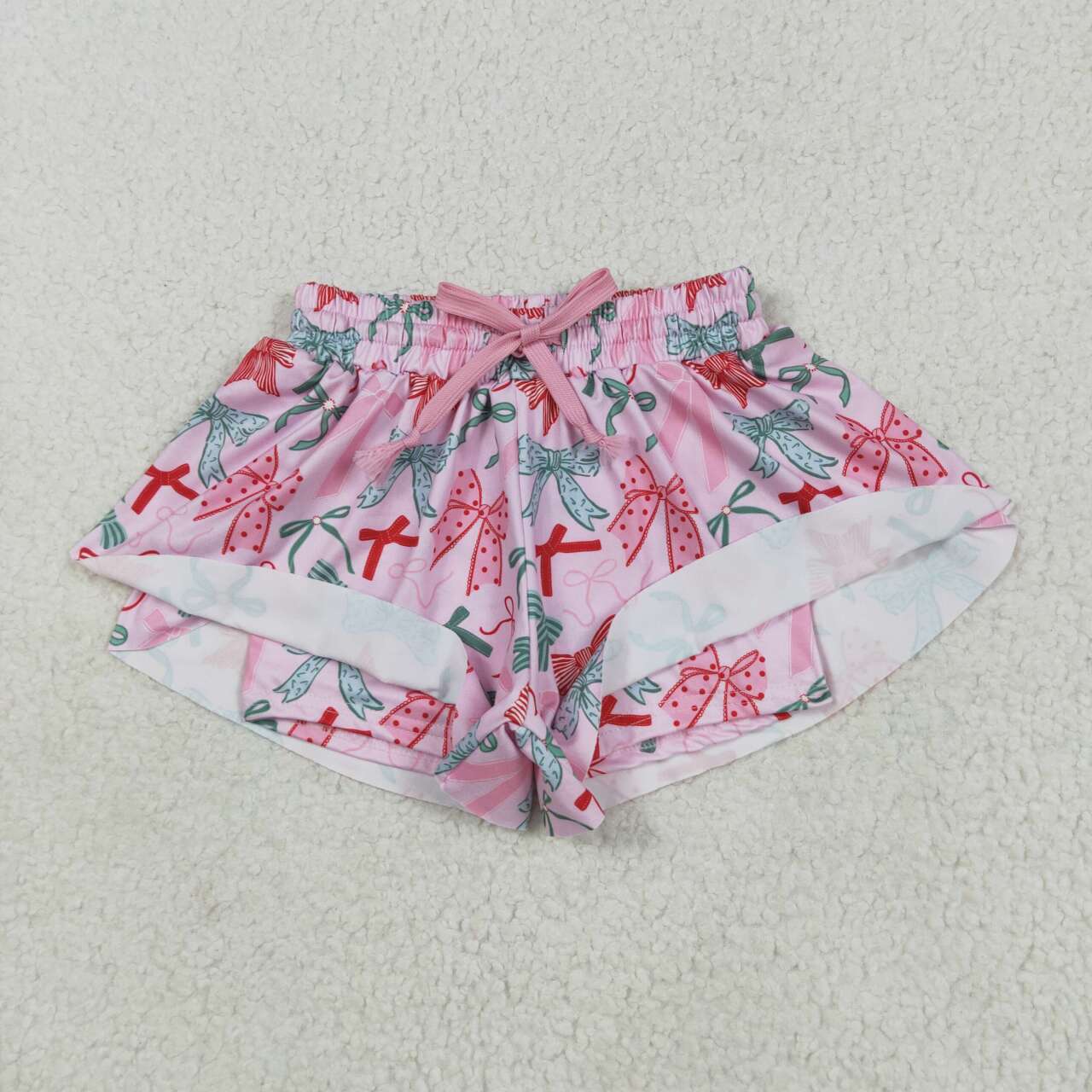Toddle baby girls colorful bow shorts