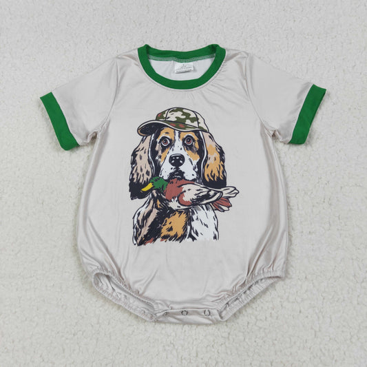Toddle baby boy dog duck romper