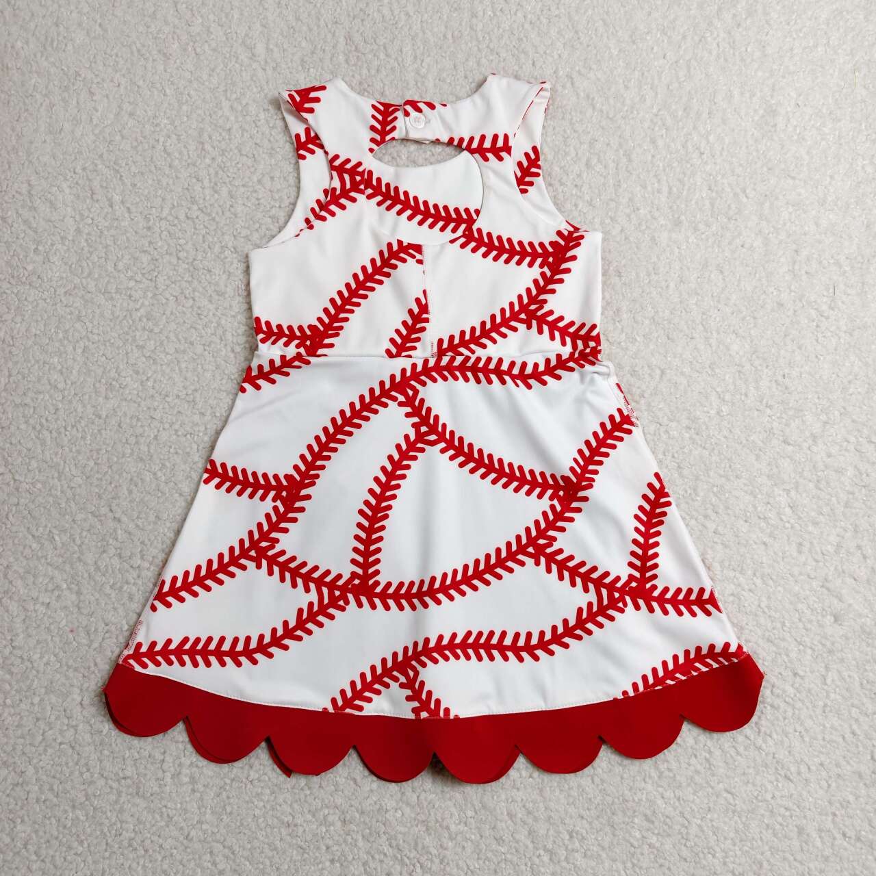 Baseball design girls summer yoga dress