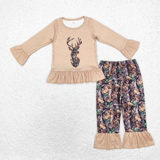 baby girls camo reindeer matching clothes