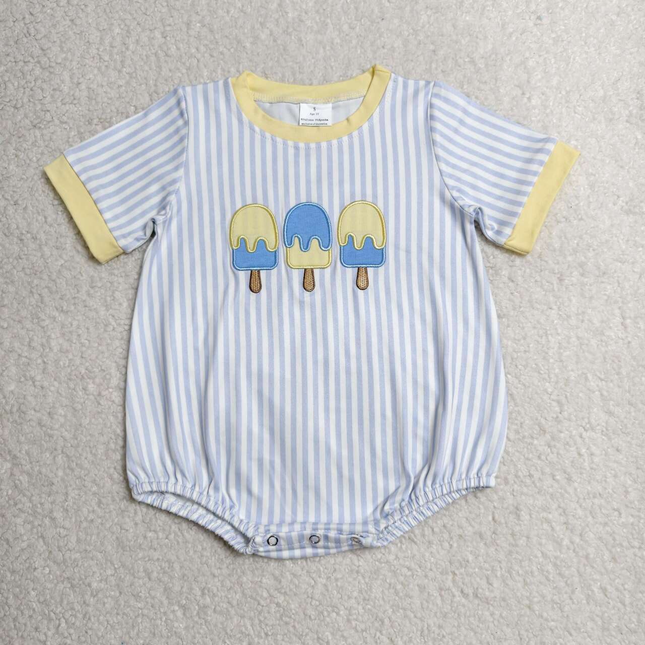 Embroidery Popsible print toodle boy summer romper