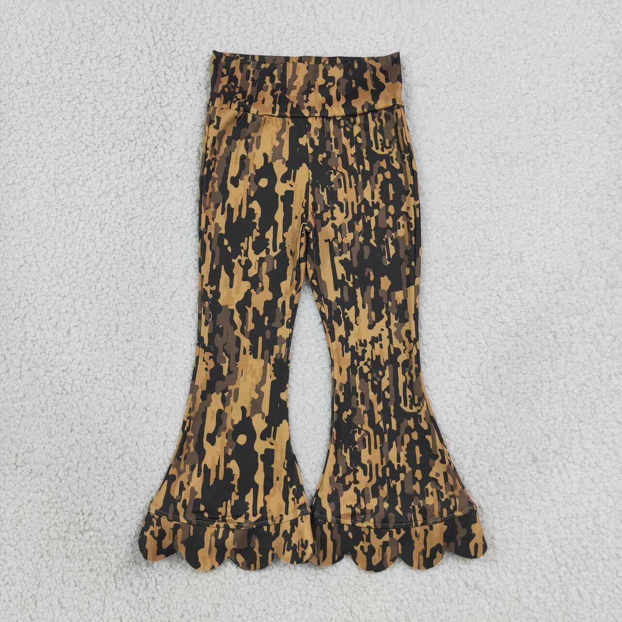 Toddle baby girl camo scallop flare pants