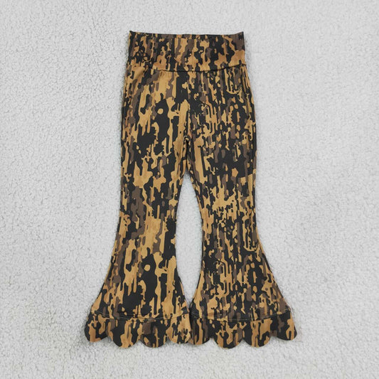 Toddle baby girl camo scallop flare pants