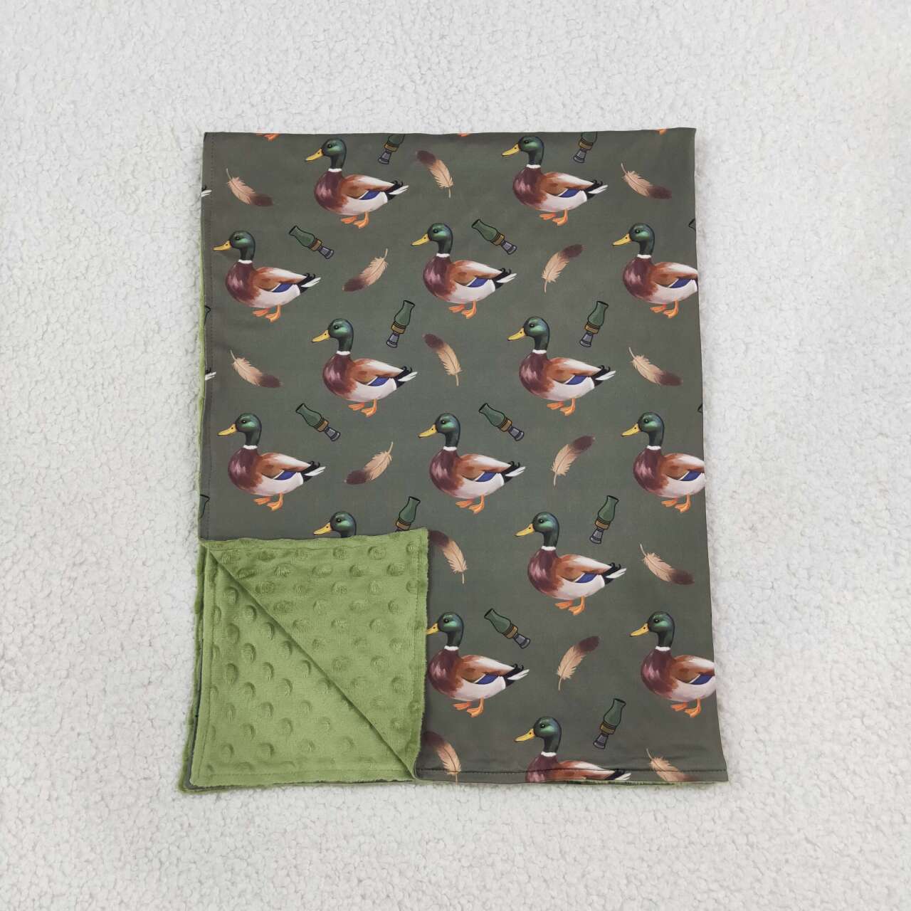 Toddle kids mallard duck design soft blanket