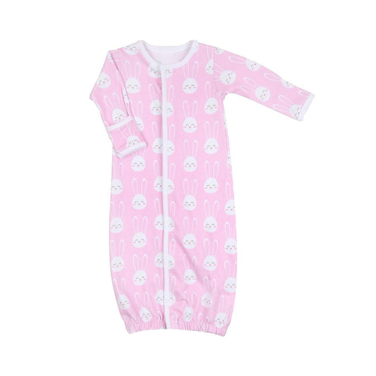 newborn easter bunny zip gown preorder