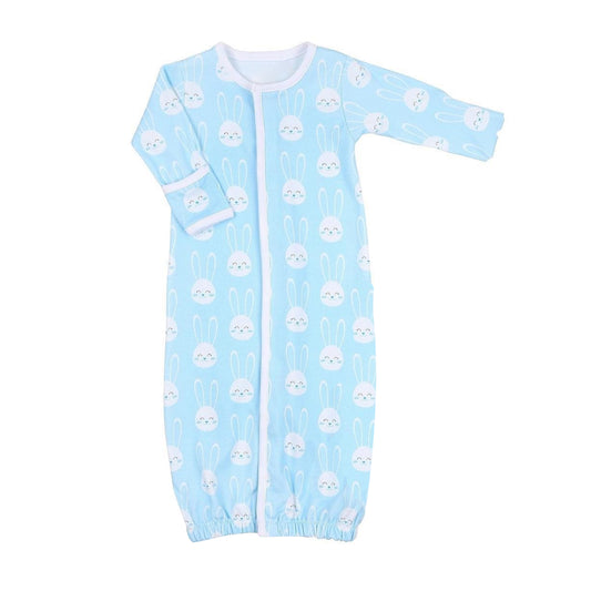 newborn easter bunny zip gown preorder